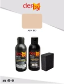 Derby Deri Döşeme Boyası + Sabitleme Cilası + Siyah Sünger - 10