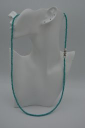 STONEAGE Turkuaz ve Havlit Taşlı Kısa ve Uzun Kullalanılabilen Kolye thumbnail 6