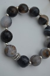 STONEAGE JEWELLERY Dantelli Akik Unisex Spor Doğal Taş Bileklik - 3