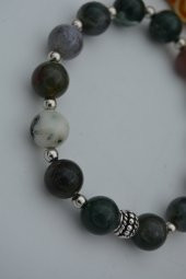 STONEAGE JEWELLERY Hint Akiği Unisex Doğal Taşlı Bileklik - 4