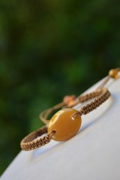 STONEAGE Akik Doğal Taş Makrome Spor Bileklik thumbnail 2