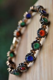 STONEAGE Black Diamond Safir Yakut Zümrüt Bileklik - 1