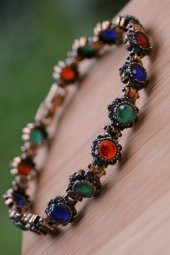 STONEAGE Black Diamond Safir Yakut Zümrüt Bileklik - 3