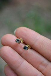 STONEAGE Zarif Tek Taş Bayan Küpe Zirkon Taşlı thumbnail 3