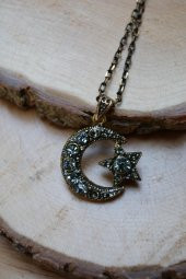 STONEAGE JEWELLERY Ay Yıldız Kolye thumbnail 2