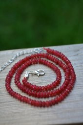 STONEAGE JEWELLERY Bayan Kolye Rondela Kesim Ceyt Doğal Taş thumbnail 1