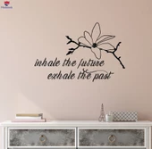 Oturma Odası, Yatak Odası Duvar Sticker Nefes Nefes Çiçek Meditasyon Odası İlham Kelimeler Motivasyon Cümle Çıkartmalar thumbnail 1