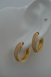 STONEAGE ZİRKON TAŞLI KİLİTLİ KÜPE - 1