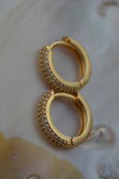 STONEAGE ZİRKON TAŞLI KİLİTLİ KÜPE - 2