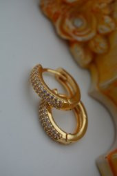 STONEAGE ZİRKON TAŞLI KİLİTLİ KÜPE - 6