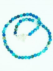 STONEAGE JEWELLERY Mavi Akik Kendine Güven Bayan Kolye thumbnail 5