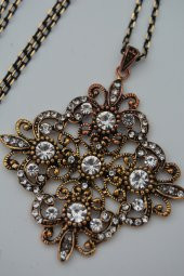 STONEAGE Kolye Zirkon Taşlı Madeni Bronz ve Zincir Hediyeli thumbnail 3