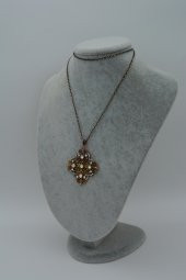 STONEAGE Kolye Zirkon Taşlı Madeni Bronz ve Zincir Hediyeli thumbnail 5