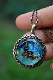 STONEAGE Kız Kuleli Bayan Kolye Zincir Hediyeli thumbnail 2