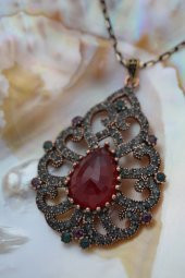 STONEAGE YAKUT TAŞLI SARAY KOLYESİ - 2