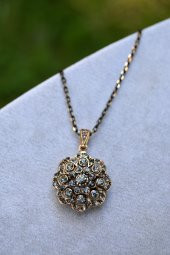 STONEAGE Zirkon Kolye Küpe Kadın Set thumbnail 3