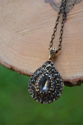 STONEAGE Zirkon Taşlı Otantik Bayan Kolye Küpe Seti thumbnail 4