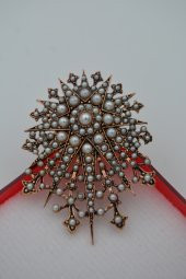 STONEAGE İncili Tasarım Hem Broş Hem Kolye - 4