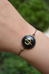 STONEAGE JEWELLERY Elif Figürlü ve Vav Bileklik thumbnail 1