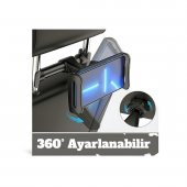 Cosmostech Araç Içi Koltuk Arkası 360° Ayarlanabilir° Tablet Telefon Tutucu Stand - 3