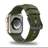 Apple Watch Seri 8 7 6 5 4 3 2 Se Ultra 42MM / 44MM / 45MM / 49MM Uyumlu Spor Silikon Kordon - 4