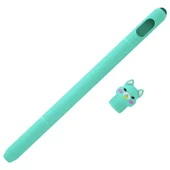 Apple Pencil 2. Nesil Uyumlu Koruyucu Silikon Kılıf Kaydırmaz Sevimli Kedi Figürlü - 2