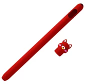 Apple Pencil 2. Nesil Uyumlu Koruyucu Silikon Kılıf Kaydırmaz Sevimli Kedi Figürlü - 11