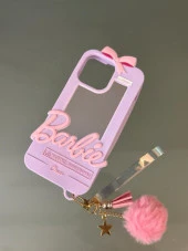 Iphone 14 Pro Max Uyumlu Aynalı Barbie Kılıf Lila - 2