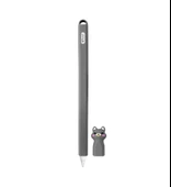 Apple Pencil 2. Nesil Uyumlu Koruyucu Silikon Kılıf Kaydırmaz Sevimli Kedi Figürlü - 7