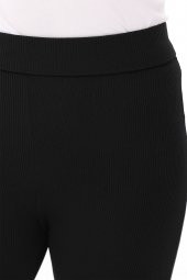 Kız Çocuk İkili İspanyol Paça Yüksek Bel Toparlayıcı Fitilli Uzun Tayt Pantolon - 7