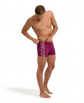 ARENA ERKEK ŞORT YÜZÜCÜ MAYOSU MEN'S ARENA KIKKO PRO SWIM SHORT GRAPHIC 005942440 YZM UK BEDEN - 1