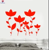 Oturma Odası, Yatak Odası Duvar Sticker Güzel Sanat Çiçek Bahçe Doğa Yatak Odası Tasarım Çıkartmaları Benzersiz Hediyelik thumbnail 1