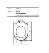 Nkp Inci Thermoplast Yavaş Kapanır Klozet Kapağı 0336 - 2