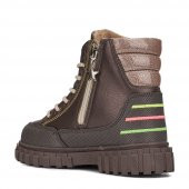 Albishoes Kız Çocuk Suya Dayanıklı Soğuk Geçirmez Kaymaz Taban Fermuarlı Kışlık Çocuk Bot - 3