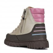 Albishoes Kız Çocuk Suya Dayanıklı Soğuk Geçirmez Kaymaz Taban Fermuarlı Kışlık Çocuk Bot - 3