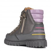 Albishoes Kız Çocuk Suya Dayanıklı Soğuk Geçirmez Kaymaz Taban Fermuarlı Kışlık Çocuk Bot - 3