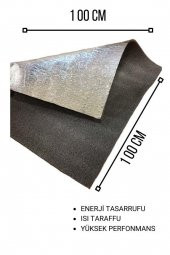 ALÜMİNYUM KAPLI POLİETİLEN SÜNGER LEVHA 10 MM (EN:1 MT BOY:1 MT) - 1