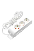 Mutlusan Ri-tech  3LÜ 2 METRE KABLOLU TOPRAKLI GRUP PRİZ - 1
