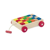 PlayWood Ahşap Renkli Küp Bloklu Araba 312 - 1