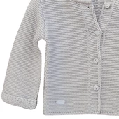 Andywawa AC24333 Basic Bebe Ceket Grey Melange - 3
