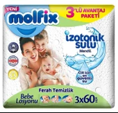 Molfix İzotonik Sulu Ferah Temizlik Islak Havlu Mendil 3'Lü 180 Yaprak - 1