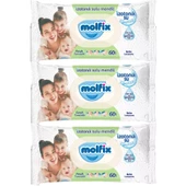 Molfix İzotonik Sulu Ferah Temizlik Islak Havlu Mendil 3'Lü 180 Yaprak - 2