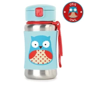 Skip Hop Zoo Pipetli Paslanmaz Çelik Suluk 350 ml Baykuş thumbnail 1