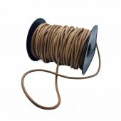 Deri Sırım İp Yuvarlak 4 mm Naturel 1mt (Leathercraft, Deri Hobi) - 2