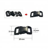 Parakord Bileklik İçin 3''8 Plastik Klips, Bileklik Kilidi 10 Adet - 2