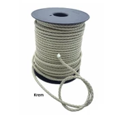 Bileklik ve Anahtarlık için Yuvarlak Örgü Suni Deri Kordon 5mm 1 metre - 9