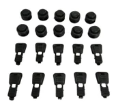 Bağcık İçin Buton Model Akıllı Kilitl Mekanizması 5 Çift - 20 Parça thumbnail 6