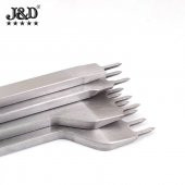 Çapraz Delgi / Çatal Zımba Seti 5mm 4 Adet Deri El Aleti - 3