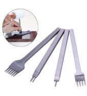 Çapraz Delgi / Çatal Zımba Seti 4mm Deri El Aleti - 1