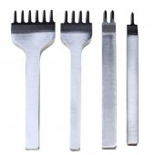 Çapraz Delgi / Çatal Zımba Seti 4mm Deri El Aleti - 4